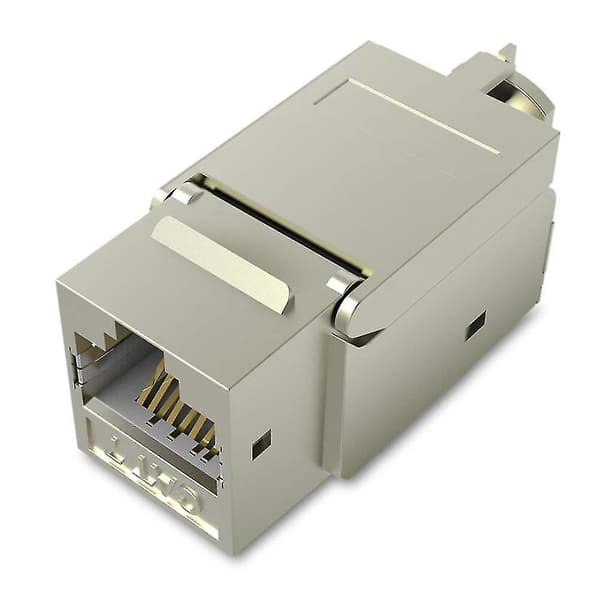 Rj45 Modular Coupler, Cat7 Cat6 Cat5 Rj45 8p8c Network Keystone Jack Rj45 Socket In-line Coupler Metal Coupler High Shielding Ethernet Coupler Etherne