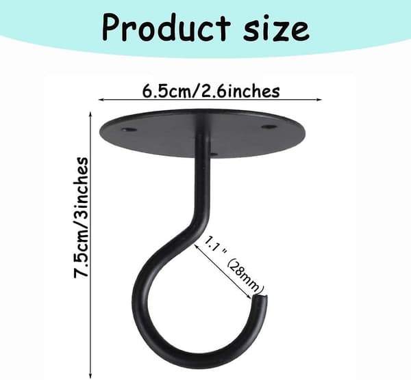 2023 White Ceiling Hook Plant Hanger Hooks Wall Hanging Hooks Flower Hanging Hook For Bird Feeders Lanterns Wind Chimes