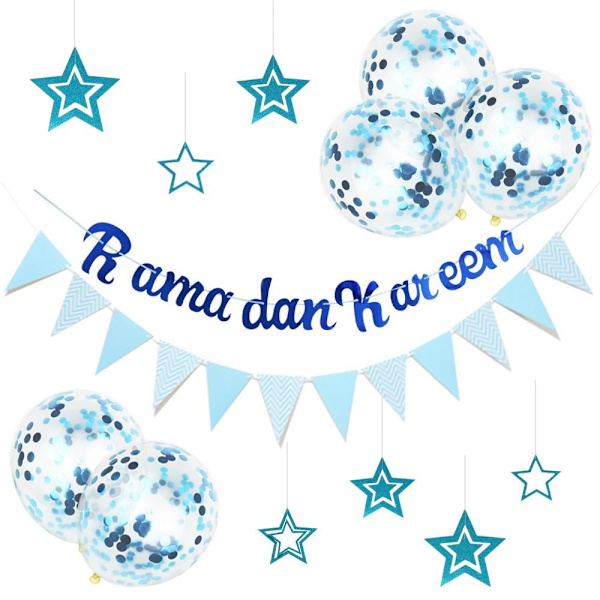 Mordely Eid Mubarak Banner Eid Flag Draling 08