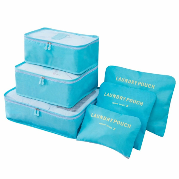 Organiseringsset för Resväskor - blue