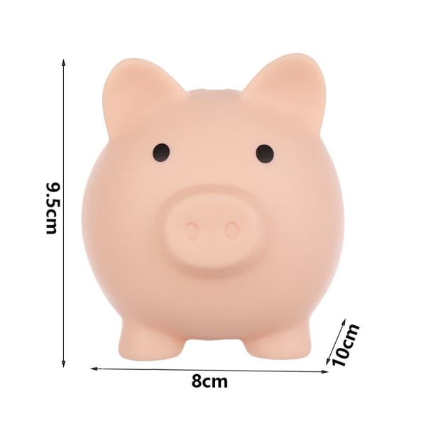 Mordely Sparkasse Tecknad grisformad Piggy Cash Bank red 10cmx8cmx9.5cm
