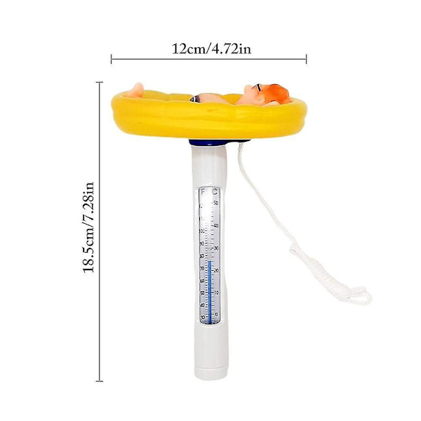 Pooltermometer Flytande vattentemperatur Akvariumtermometer