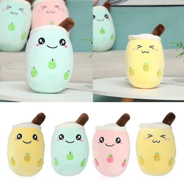 Mordely Bubble Tea Cup Formad kudde Mjölkte-mönster APPLE 2 2 apple 2-2
