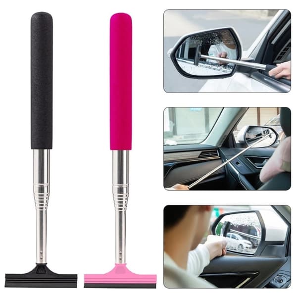 Mordely Bil Backspegeltorkare Infällbar ROSA pink