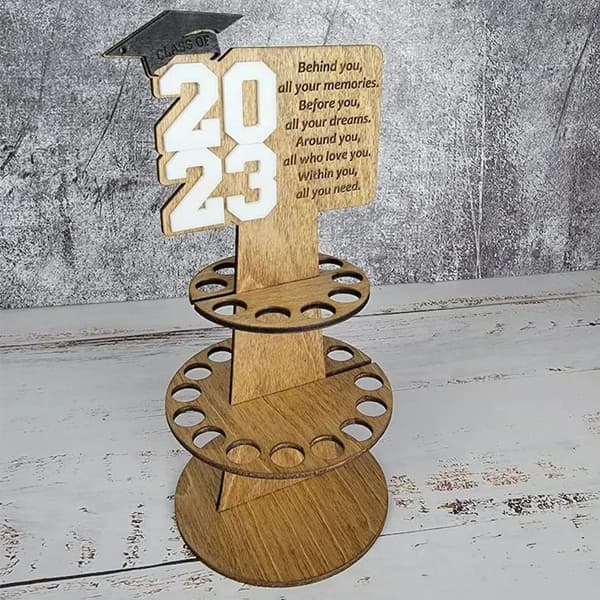 Mordely Grad Card Holdare Graduation Pengar Hållare GRÅ Grey