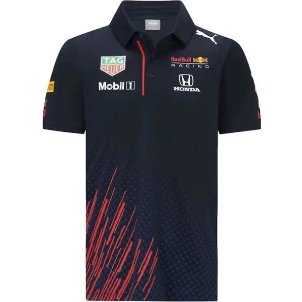 Mordely Ny F1 Racing Suit Red Bull Kortärmad Top Polo polo 2 s