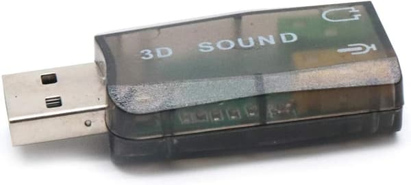Mordely 3 st 3D Externt Drive-fritt USB ljudkort