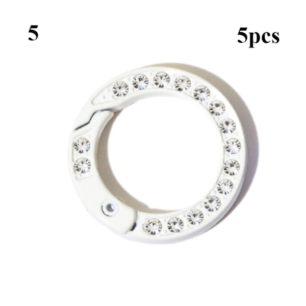 Mordely st fjäder O-ringsspännen Diamantkarbinhake 5