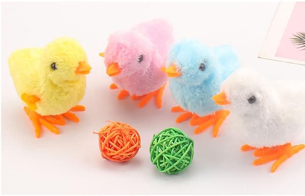 Mordely Wind Up Chicken Clockwork Toy Easter Egg Jumping Toys