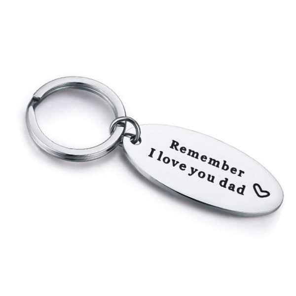 Mordely Gifts for Dad for Father's Day, Keychain Gifts for Dad from Daughter from Son Birthday, -43*20mm Round 43*20MM
