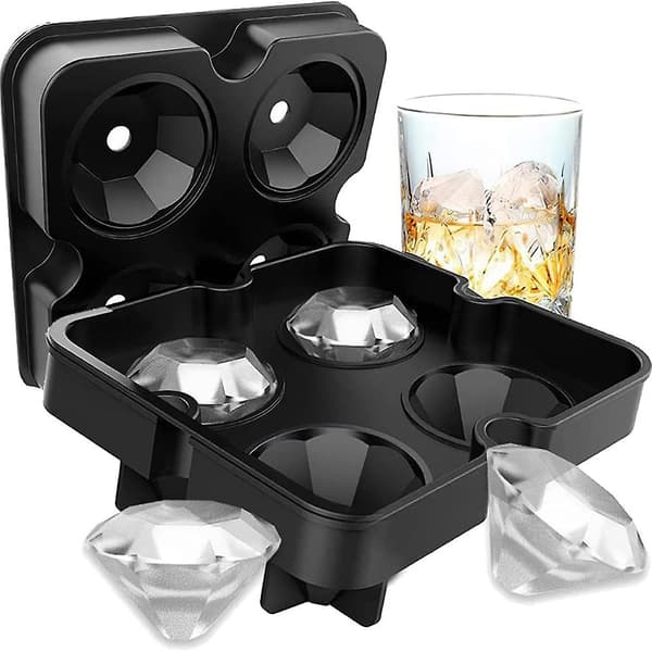 Mordely Ice Trays, Reusable Stackable Ice Trays With Covers For Whisky Cocktail Freezer