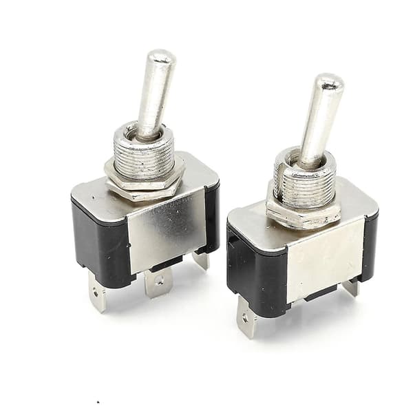 Mordely 3pcs Miniature On Off Small Spst Toggle Switch Heavy Duty 10a 3pin Switch