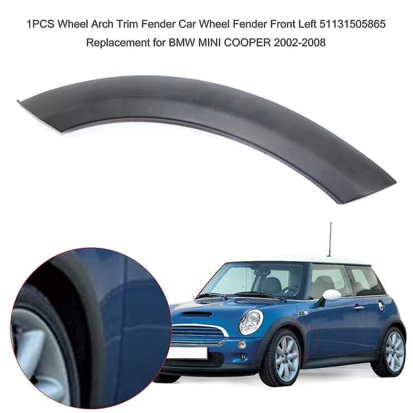 Mordely Front Left Mudguards Car Wheel Eyebrow Cover Strips Trim Splash Guards For Minicooper