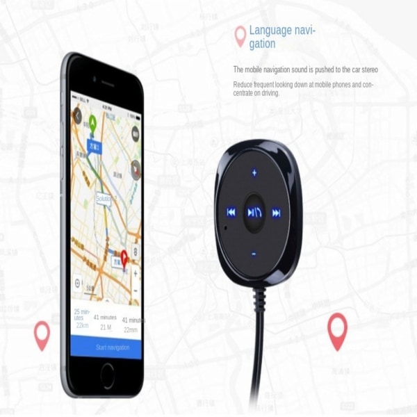 Trådlös Bluetooth Musikmottagare Handsfree Bluetooth Black