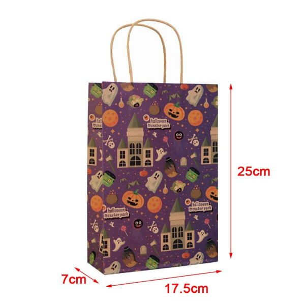 Mordely Halloween papperspåse Cookie Candy Bag STIL 8 Style 8