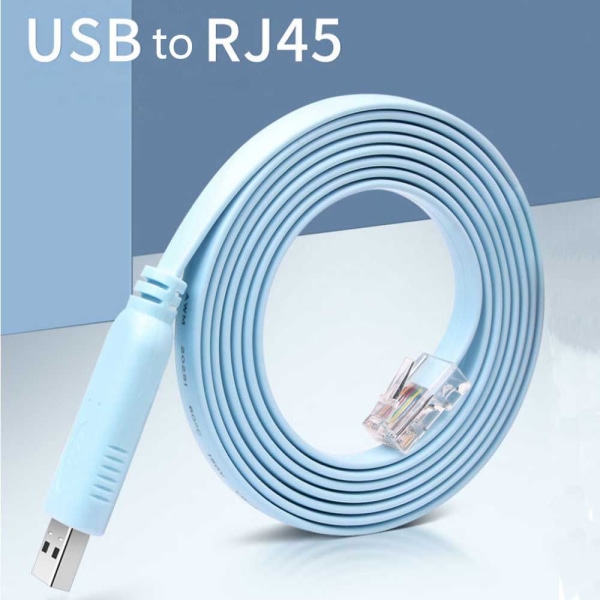 1,8M USB till RJ45 för Cisco USB -konsolkabelkonsol blå blue