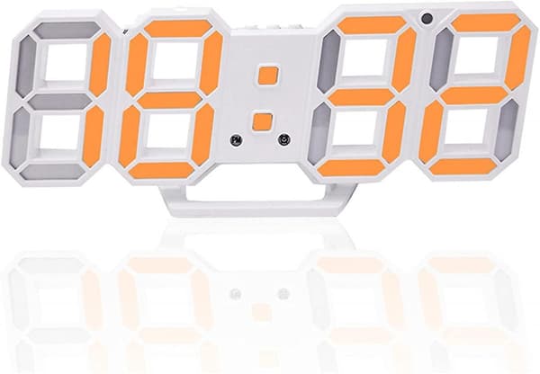 2023 3d Digital Alarm Clock,wall Led Number Time Clock With 3 Auto Adjust Brightness Levels,led Electronic Clock With Snooze Function,temperature Dis