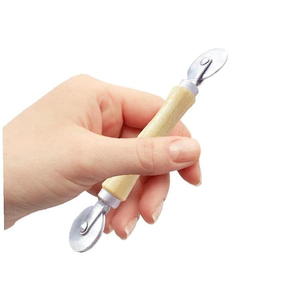 2023 Rolling Screen Tool Portable Spline Roller Repair Installation Tools With Wooden Handle, Layering Tool