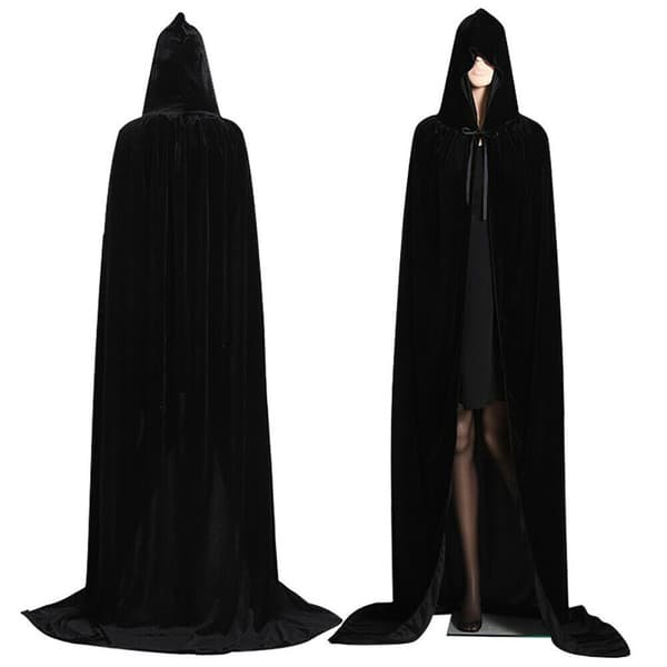 Mordely Velvet Cloak Cape Ghost Capes BLÅ blue