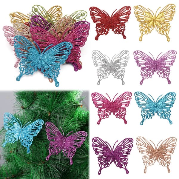 Mordely Julesommerfugl Fake Butterfly SØLV Silver