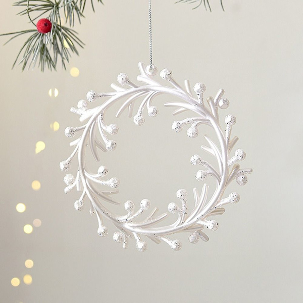 Mordely Julgranshängen Trädhängande PEARLY SNOWFLINGS PEARLY Pearly Snowflakes