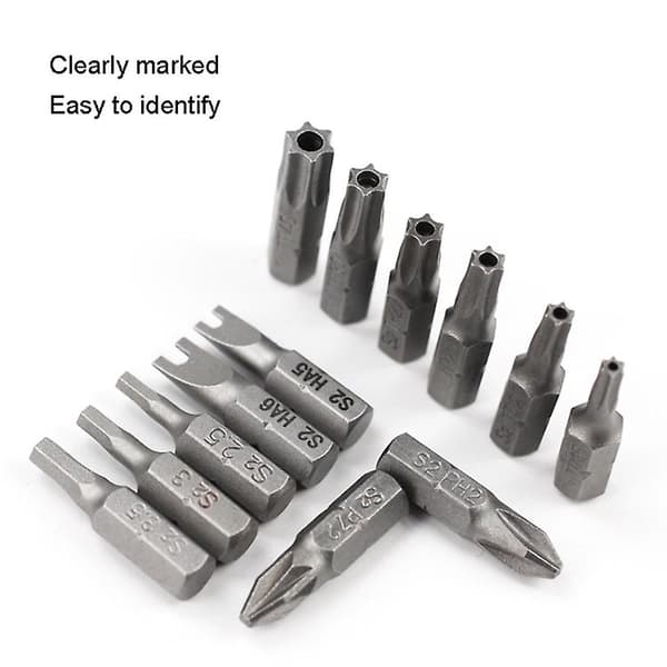 10 Electric Screwdriver Short Bit Strong Magnetic Screwdriver Bits - Cross Ph3