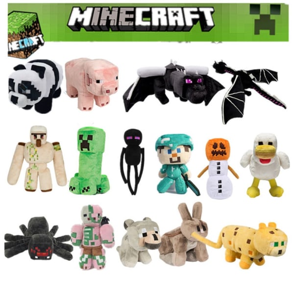 Mordely Minecraft Toys Game Doll WOLF-35CM