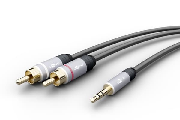 Adapterkabel för MP3-jack till RCA-ljud