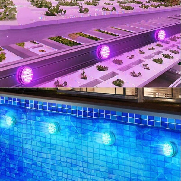 Mordely Underwater Pool Light, Ip68 Waterproof Led Pool Spotlight With Rf Remote, Above Ground Led Pool Light Lamp - 13 Lights + Infrared Remote *1