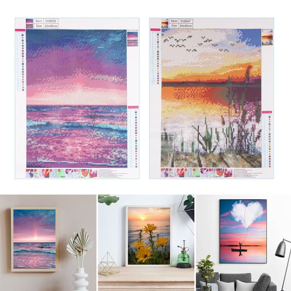 Sunset Beach Diamond Painting Beach Diamond Painting Kit