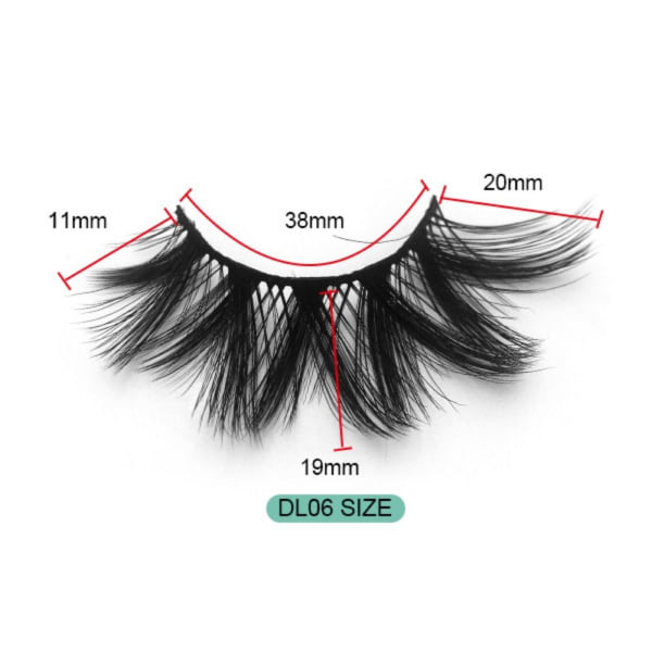 Mordely Lösögonfransar Tjocka Långa ögonfransar DL04