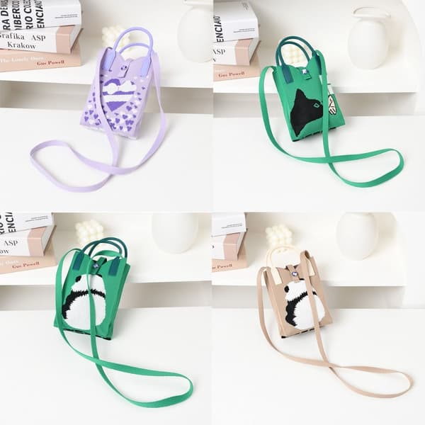 Knit Handbag Knot Wrist Bag 2