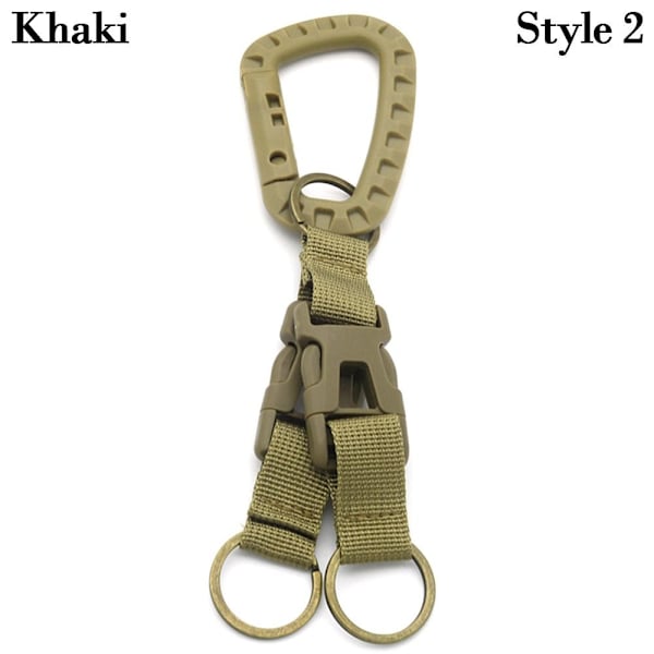 Mordely Hängande webbspänne Vandring Klätterkarbin KHAKI STYLE 2 Khaki Style 2-Style 2