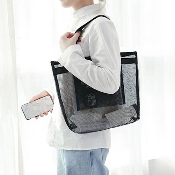 Mordely Beach Mesh Bag Toalettväska GRÅ grey