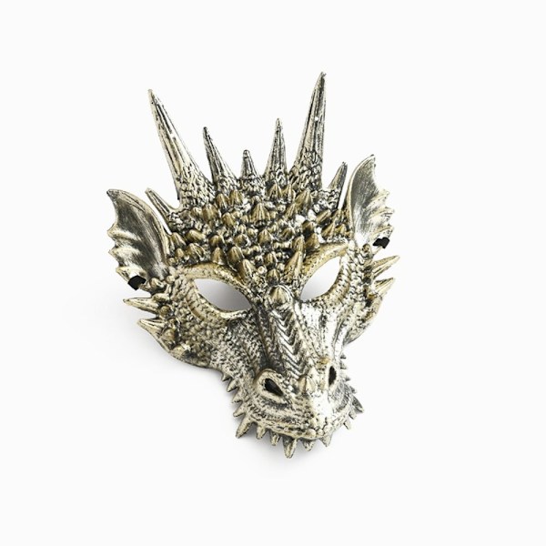 Cosplay Mask Mask Rekvisita GULD gold