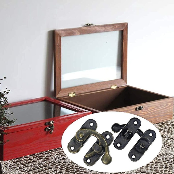 Scrapbooking Album Closure 12 Pack Clasp Solid Metal Latches Small Antique Wooden Box Hinges Buckles For Jewelry Boxes Aesthetic Closures