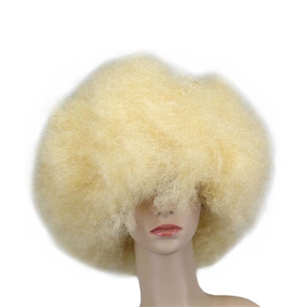 Mordely Afro Curly Wig Joker Cover GULD gold