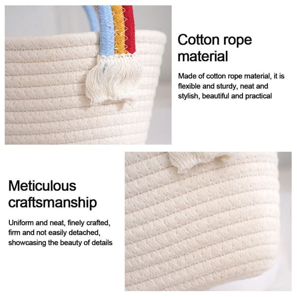 Mordely Cotton Rope Woven Bag Handväskor GRÖN green