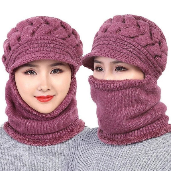 Mordely Winter Balaclava Hat Ski Mask Windproof Fleece Adjustable Super Warm Scarf Hat For For Mom Mother&#39;'s Day Gift Skin Pink