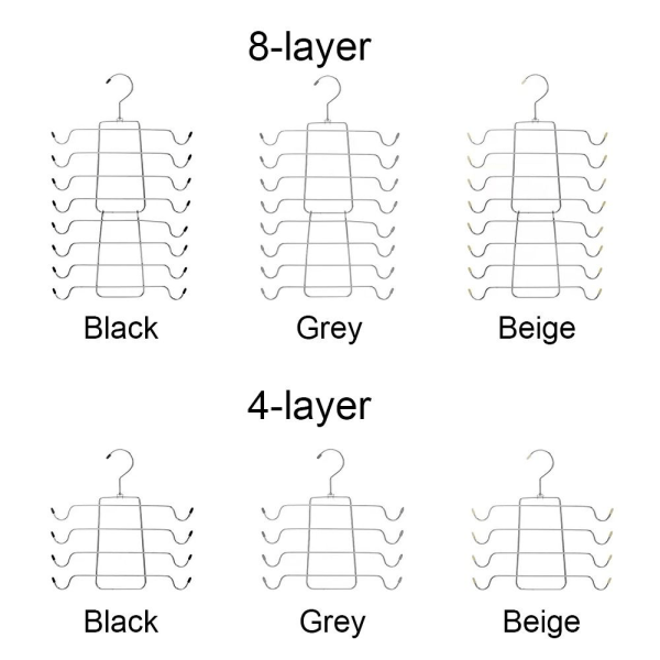 Mordely BH Hängare Underkläder Hängare BEIGE 8-LAGERS 8-LAGER Beige 8-layer-8-layer