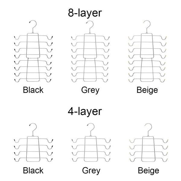 Mordely BH Hängare Underkläder Hängare SVART 8-LAGERS 8-LAGER Black 8-layer-8-layer