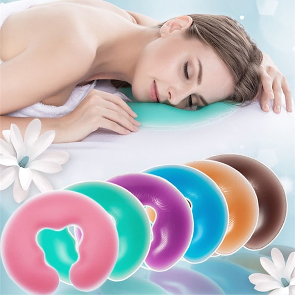 Mordely Mjuk Ansiktskudde SPA Massage Silikon Ansiktsavslappning green