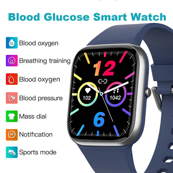 Bluetooth Watch Sport Smartwatch SVART black