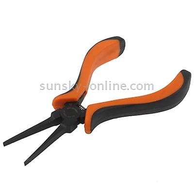 2023 4.5" Orange And Black Thin Flat Pliers