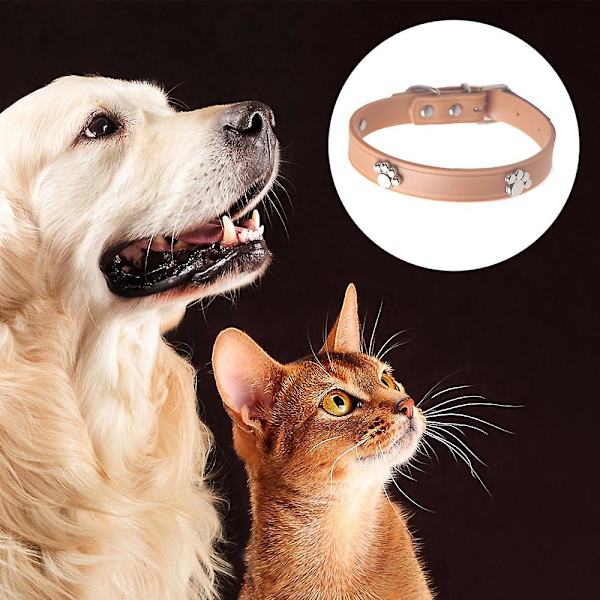 Silicone Dog Collar White Fashion Dog Collar Buckle Ring And D