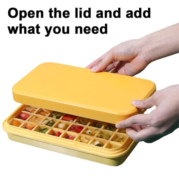 Ice Cube Tray With Lideasy To Releasesilicone Ice Cube Tray Ice Storage Box
