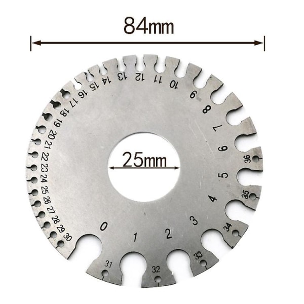 Mordely Stainless Steel Wire Diameter Gauge Model Weld Inspection Ruler Thickness Ruler Wire Wire Welding Gauge