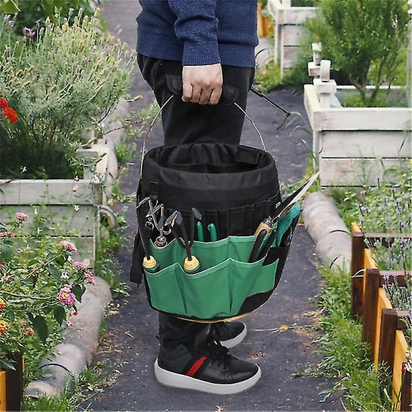 Mordely Bucket Tool Organizer - Liner Insert For Construction Garden Green