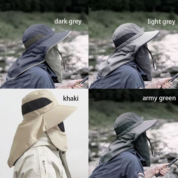 Fiskehatt Solhatt ARMYGRÖN army green
