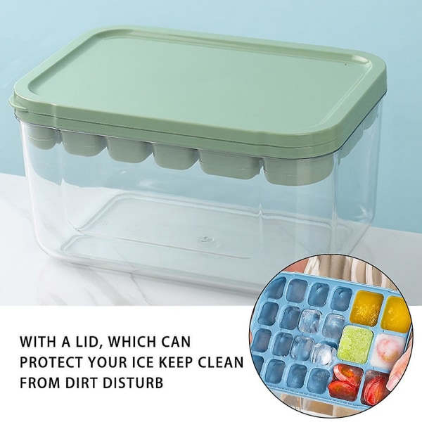 2023 Ice Cube Tray With Lid, Easy To Release, Stackable Durable Ice Cube Tray With Lid And Ice Storage Box